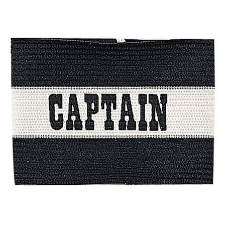 Champion Sports Champion Sports CYPBK Youth Captain Arm Band; Black & White CYPBK